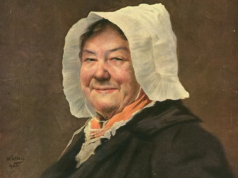 1864-Walther Günther Julian Witting - La venditrice del mercato